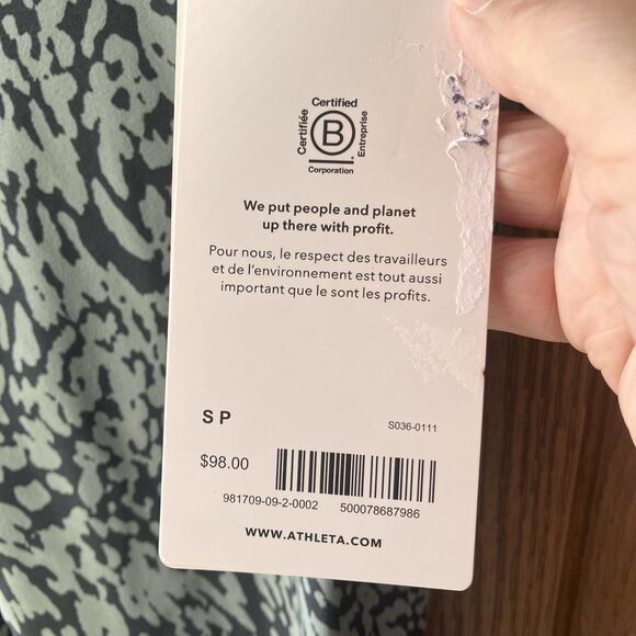 Athleta Salutation Stash Pocket II Printed Tight Legging 7/8 Women’s Sz S Petite - Picture 6 of 10